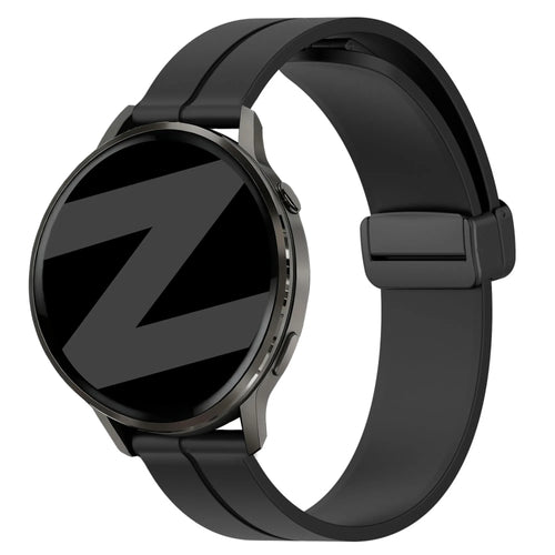 Bandz Garmin Venu 3 Silicone Strap with D-Buckle (Black)