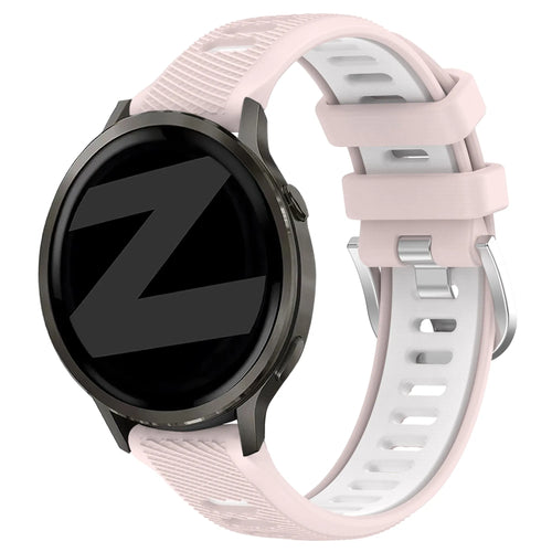 Bandz Garmin Forerunner 265s Sport Strap with Buckle (Pink/White)