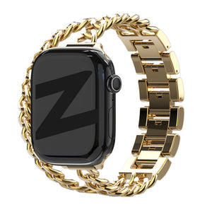 Bandz Apple Watch Stahlarmband 'Double Tour' (Gold)