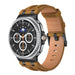 Samsung Galaxy Watch 9 - 44mm Solides Lederarmband (Braun)