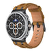 Samsung Galaxy Watch 8 - 44mm Solides Lederarmband (Braun)