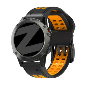 Bandz Garmin Instinct Schnalle Sportarmband (Schwarz/Orange)