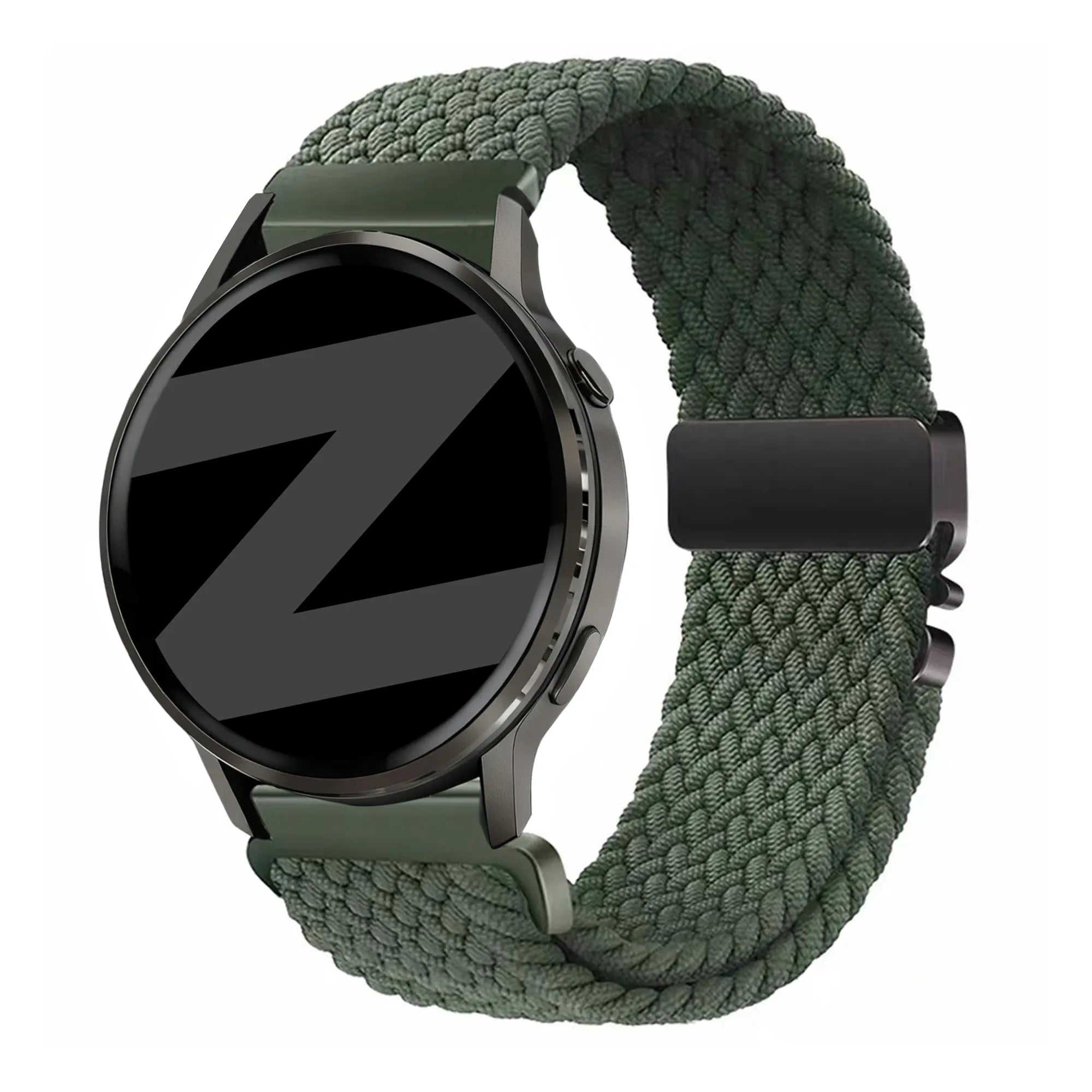 Bandz Garmin Forerunner 570 - 47mm Braided Strap 'Parachute' (Green)