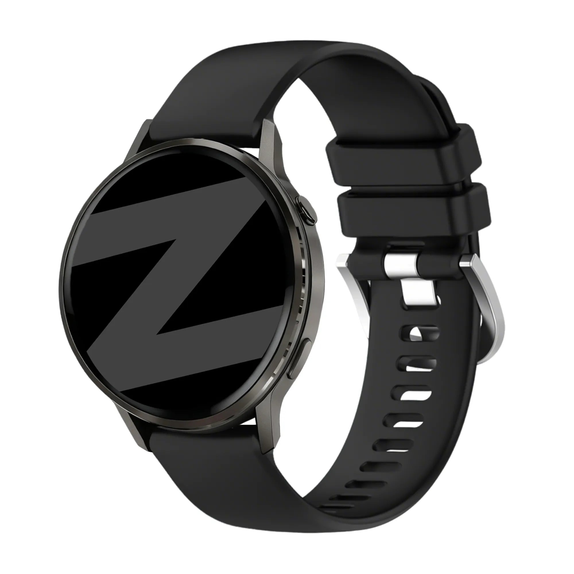 Bandz Garmin Forerunner 265s Silikonarmband 'Classic' (Schwarz)