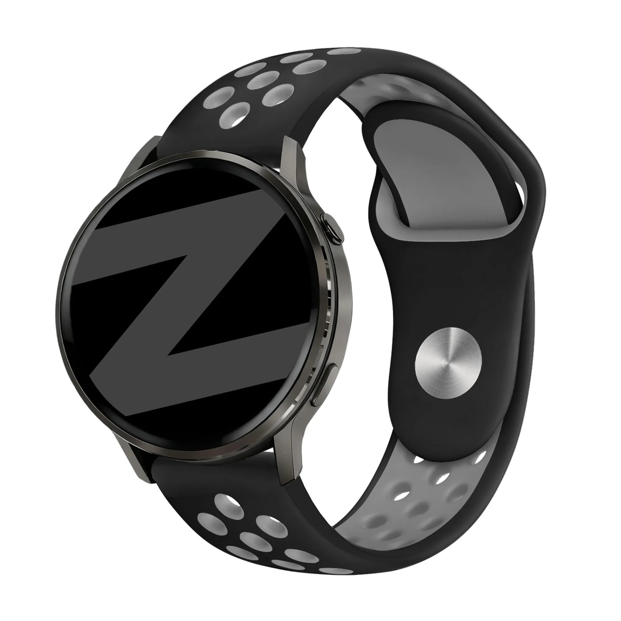 Bandz Garmin Vivoactive 4 Sport Strap 'Deluxe' (Black/Grey)