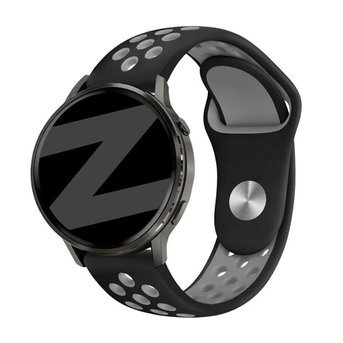 Bandz Garmin Venu 4 - 45mm Sport Strap 'Deluxe' (Black/Grey)