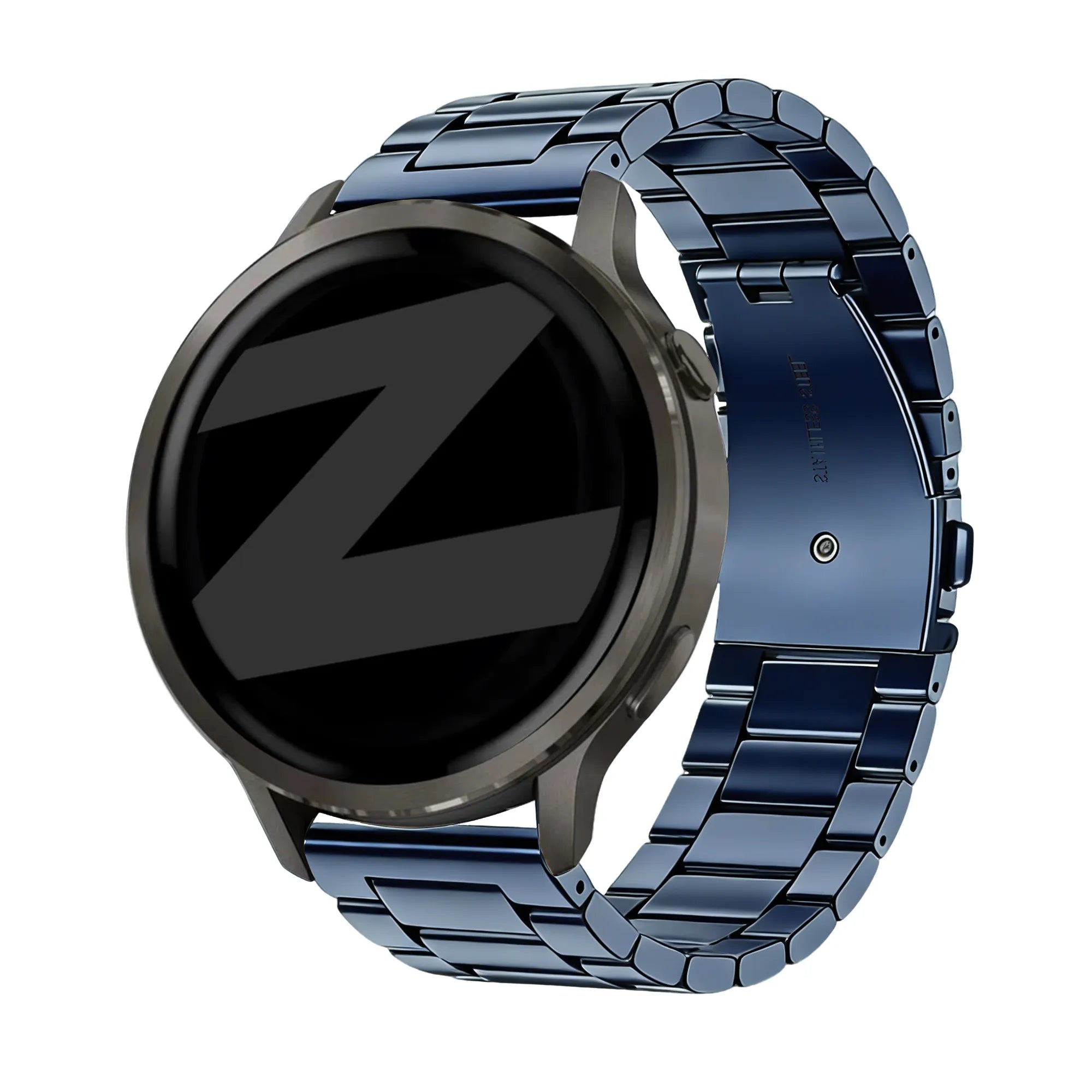 Bandz Garmin Forerunner 570 - 47mm Stahlarmband 'Classic' (Blau)