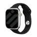 Apple Watch Slimfit Silikonarmband (Schwarz)