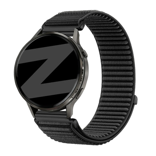 Bandz Garmin Venu 3s Nylonarmband 'Wave' (Schwarz)