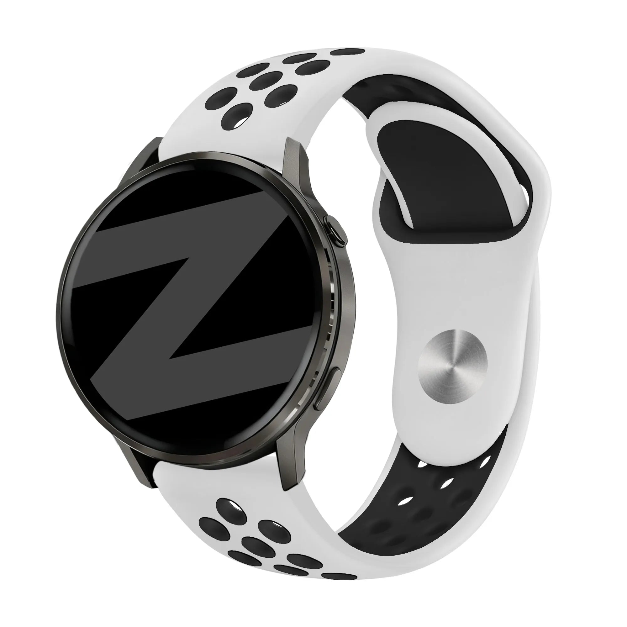 Bandz Garmin Vivoactive 4 Sportarmband 'Deluxe' (Weiß/Schwarz)