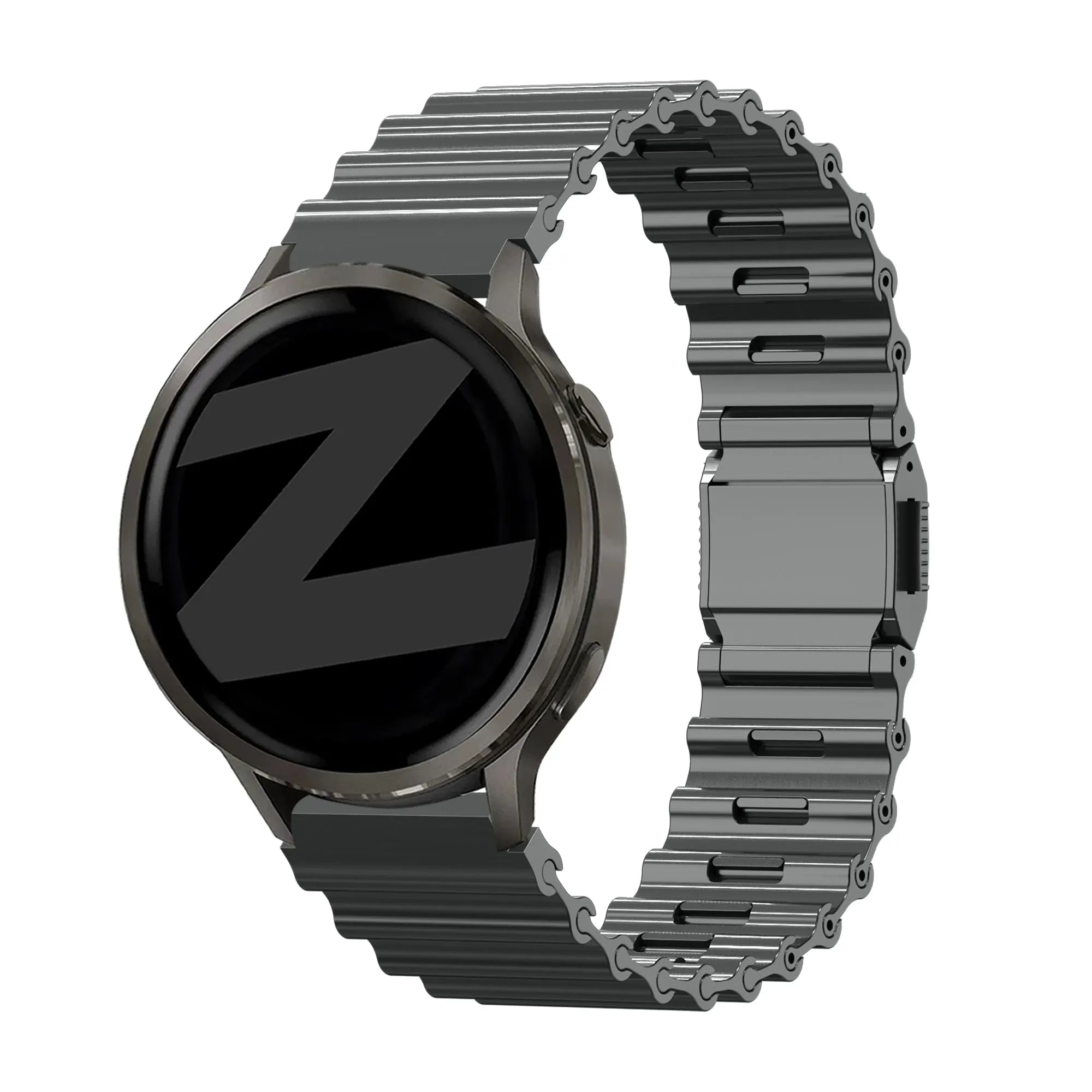 Bandz Oppo Watch X Premium Stahlarmband 'Ocean' (Graphit)