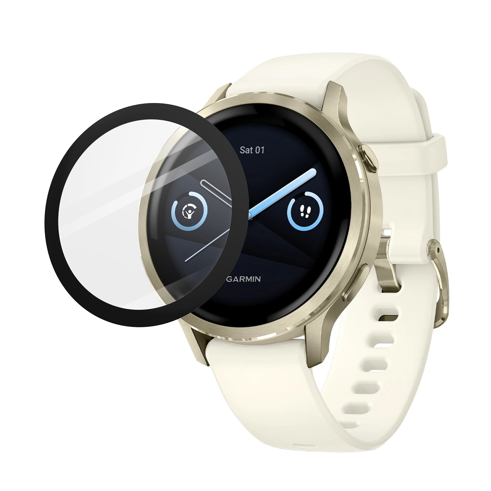 Displayschutzfolie mit 'One-Click' Tool - Garmin Venu 4 - 41mm