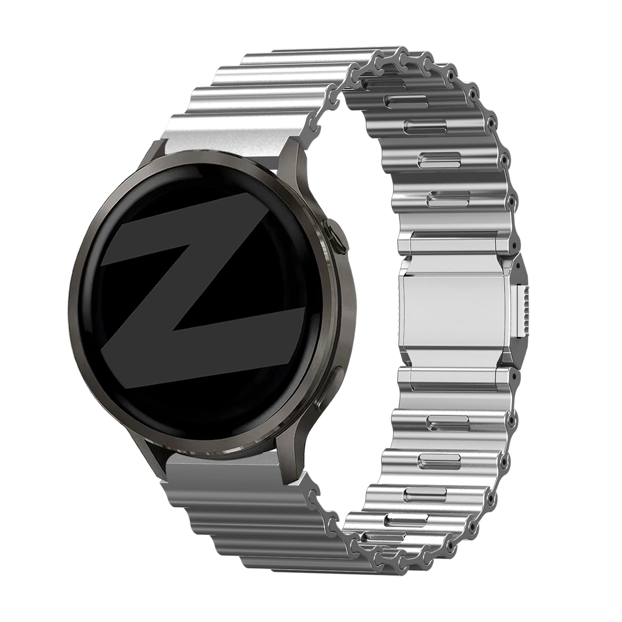 Bandz Amazfit GTR 2 Premium Stahlarmband 'Ocean' (Silber)