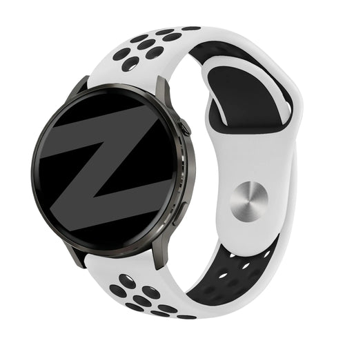 Bandz Garmin Venu 3 Sportarmband 'Deluxe' (Weiß/Schwarz)