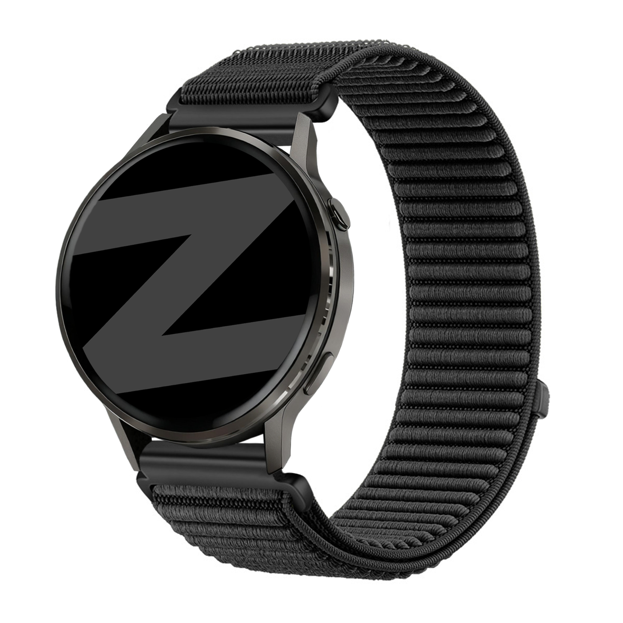 Bandz Garmin Vivoactive 4 Nylonarmband 'Wave' (Schwarz)