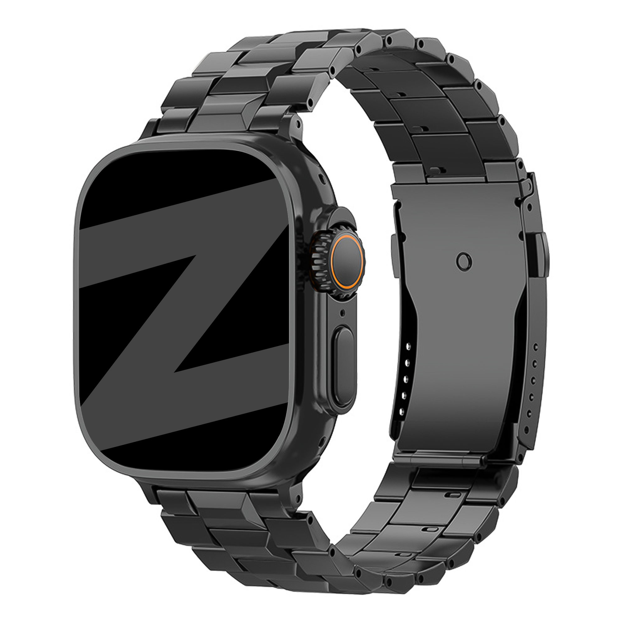 Bandz Apple Watch Ultra Titanarmband 'Deluxe' (Schwarz)