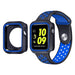 Apple Watch 7 Sportarmband + TPU-Hülle (Schwarz/Blau)
