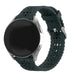 Samsung Galaxy Watch FE Silikonarmband mit Muster (Kieferngrün)