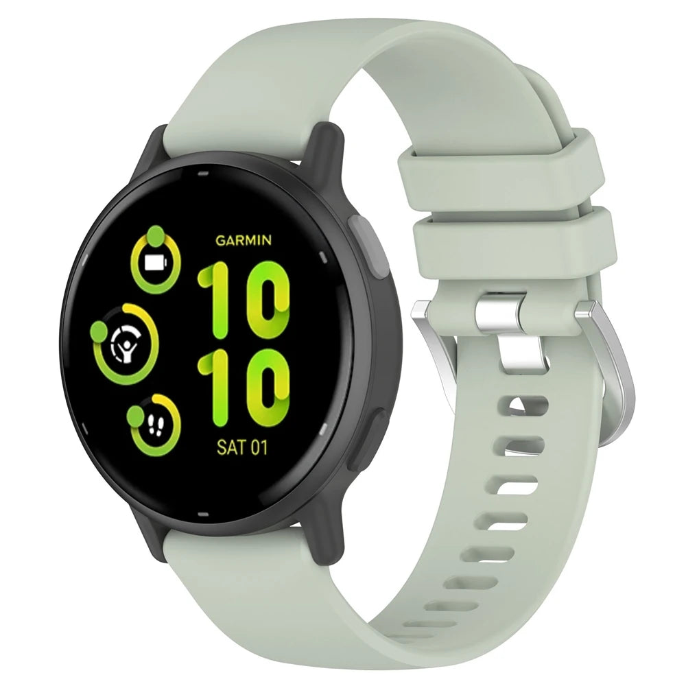 Garmin Vivoactive 6 Silikon Classic Armband (Hellgrün)