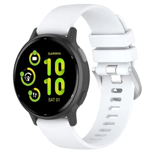 Garmin Vivoactive 6 Silikon Classic Armband (Weiß)