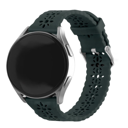Withings Steel HR - 40mm Gemustertes Silikonarmband (Viridiangrün)
