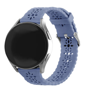 Withings ScanWatch Nova Patterned Silicone Strap (Lavender Grey)