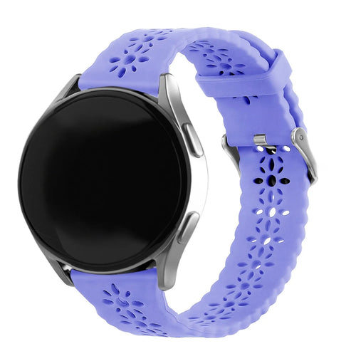 Coros Pace 2 Patterned Silicone Strap (Lilac)
