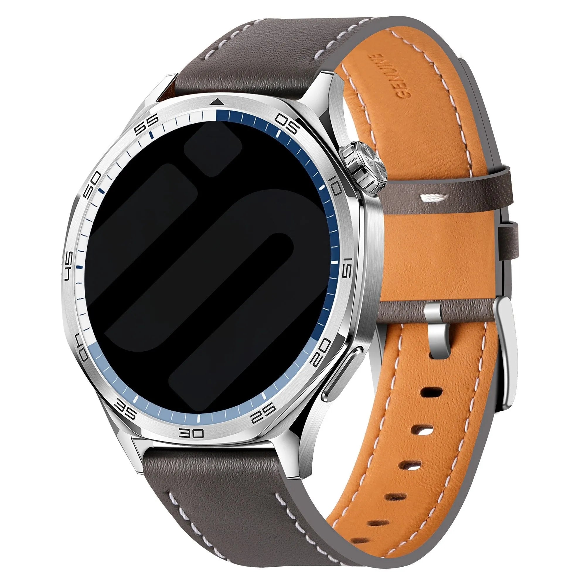 Amazfit Bip 5 'One Push' Leder-Armband (grau)
