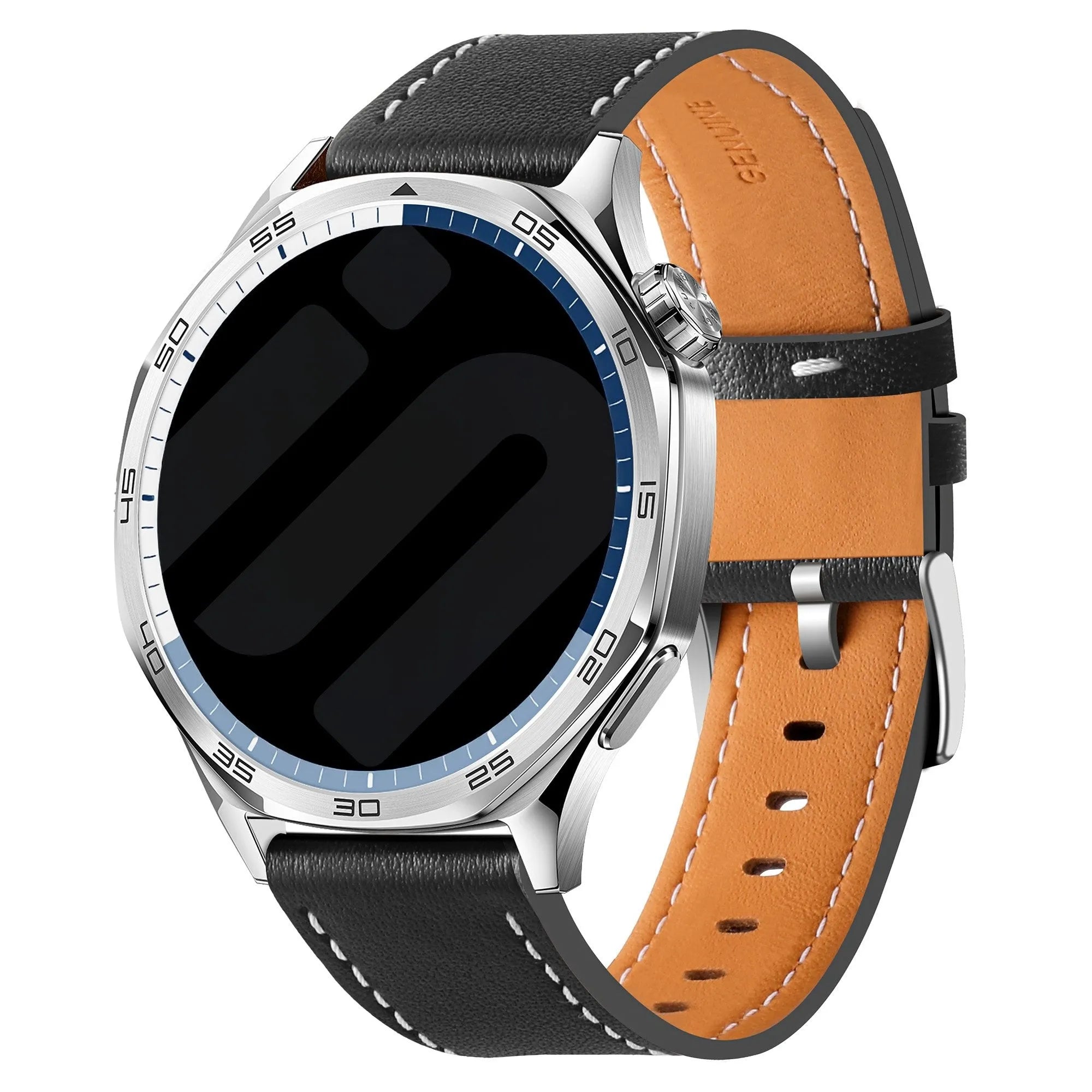 Suunto Vertical 'One Push' Leather Strap (Black)