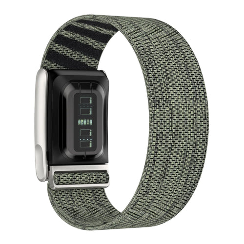 Kompatibel mit Whoop 5.0 Nylonarmband (Grau-gruen)