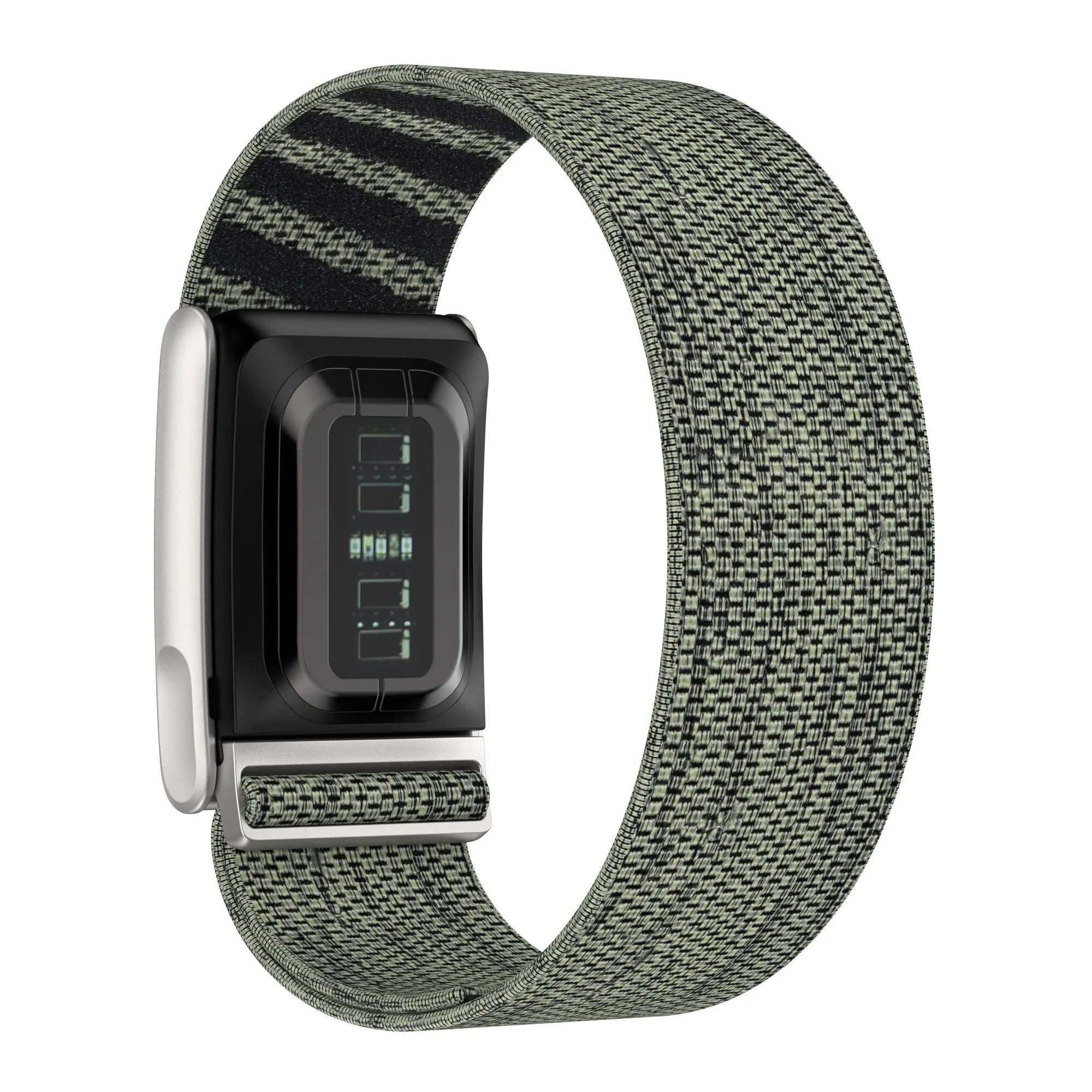 Kompatibel mit Whoop 5.0 Nylonarmband (Grau-gruen)