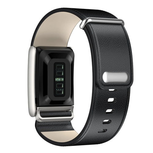 Kompatibel mit Whoop 5.0 Lederarmband (Schwarz)