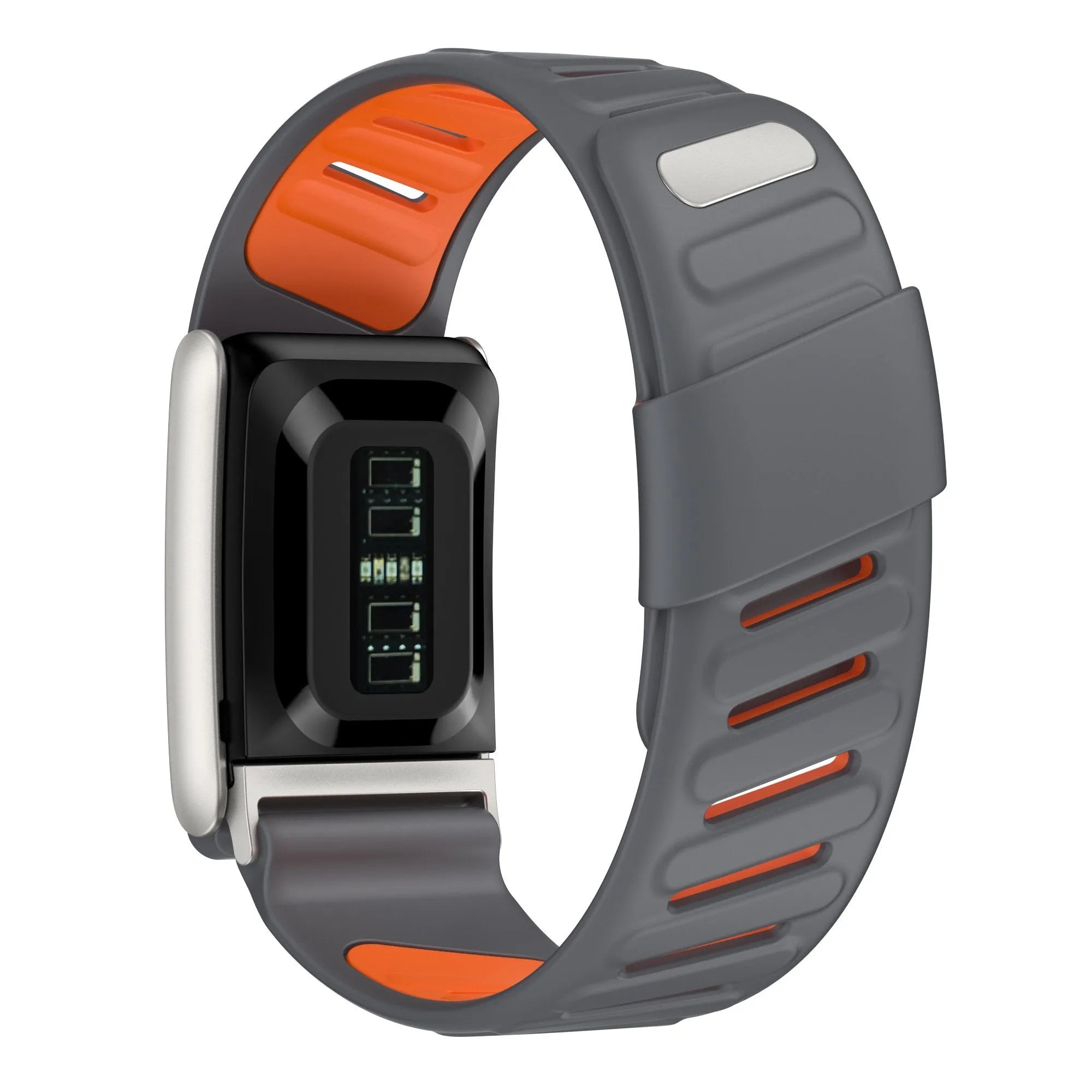 Kompatibel mit Whoop 5.0 Sportarmband (Dunkelgrau/Orange)