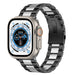 Apple Watch Ultra Stahlarmband (Schwarz/Silber)
