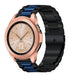 Samsung Galaxy Watch 42mm Stahlarmband (Schwarz/Blau)
