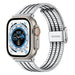 Apple Watch Ultra Edelstahl-Armband (Silber/Schwarz)