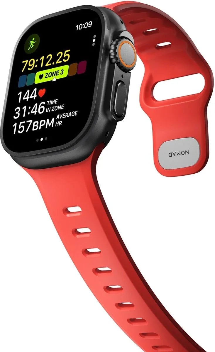 Nomad Apple Watch Silikon Tempo Armband (Koralle)