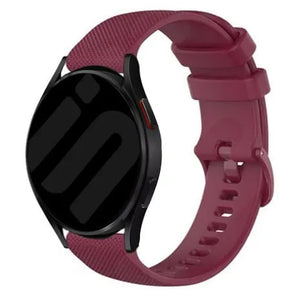 Premium Silicone Strap, on a watch, 3/4 front view