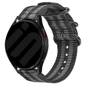 Suunto Run Nylon-Schnallenarmband (Schwarz/Grau)
