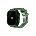Reqior Apple Watch 45mm Polymer Hülle mit integriertem Gummi-Armband (Grün)