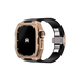 Reqior Apple Watch 45mm Hülle mit integriertem Gummi-Armband (Roségold)
