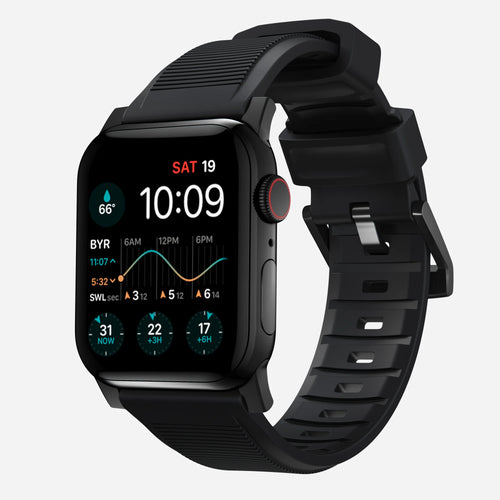 Nomad Rugged Apple Watch Silicone Strap (Black)