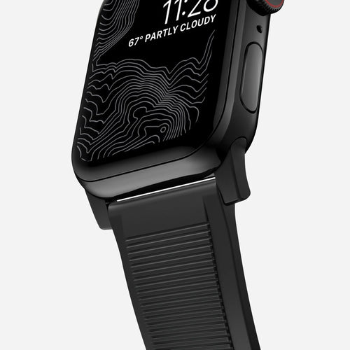 Nomad Rugged Apple Watch Silicone Strap (Black)