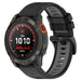 Garmin Quatix 5 / 6 / 7 Schnalle Sport Amrband (Schwarz/Grau)