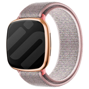 Fitbit Versa 3 Nylonarmband (Rosa Sand)