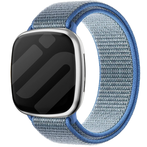 Fitbit Sense Nylonarmband (Hellblau)