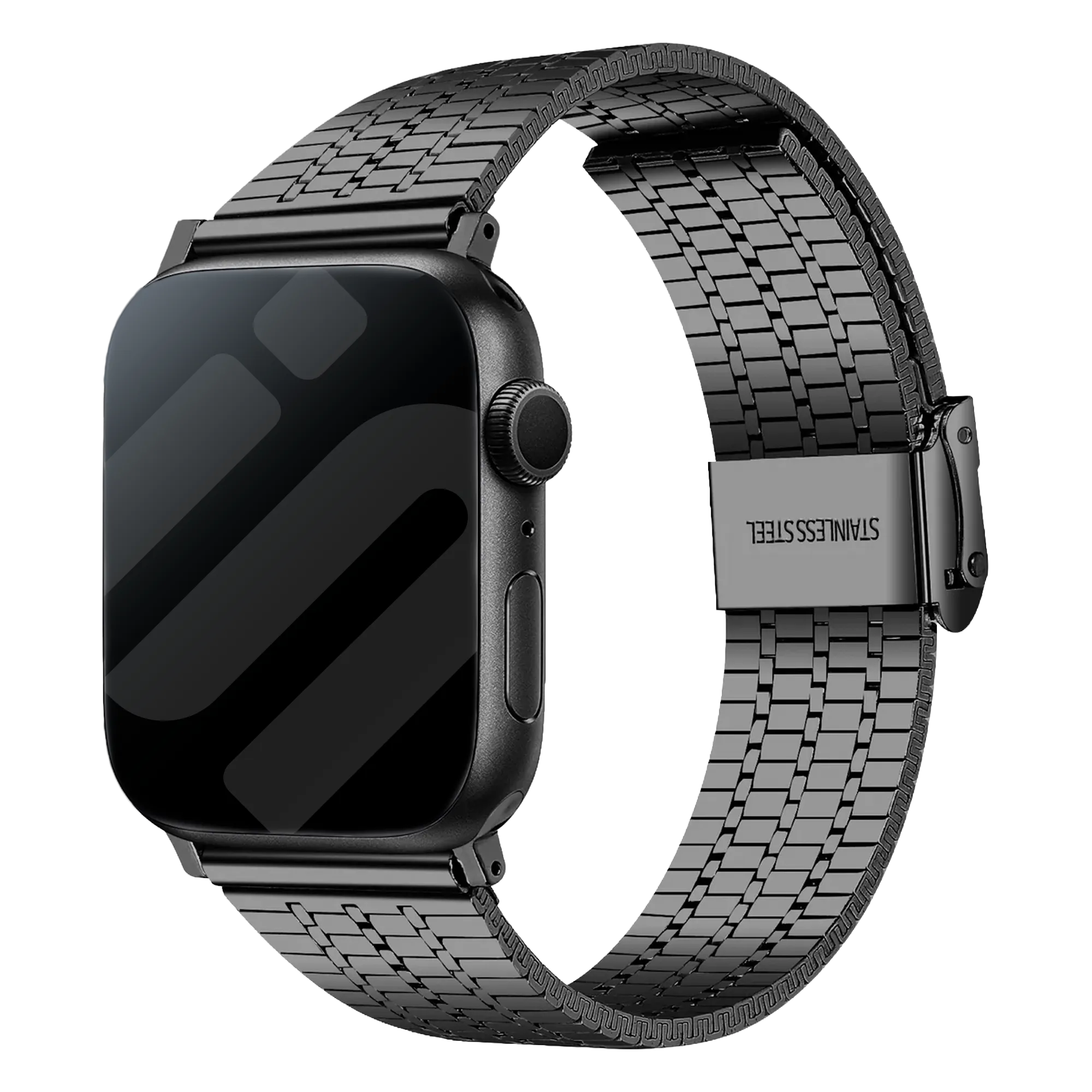Apple Watch Edelstahl-Armband (Schwarz)