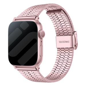 Apple Watch Fine Steel Strap (Pink)
