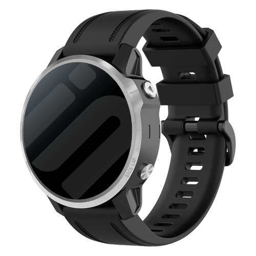 Garmin Descent Mk3(i) - 43mm Silikonarmband (Schwarz)