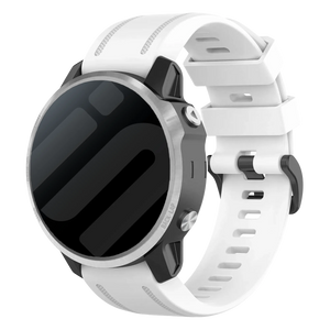 Garmin Fenix 8 - 43mm Silikonarmband (Weiß)